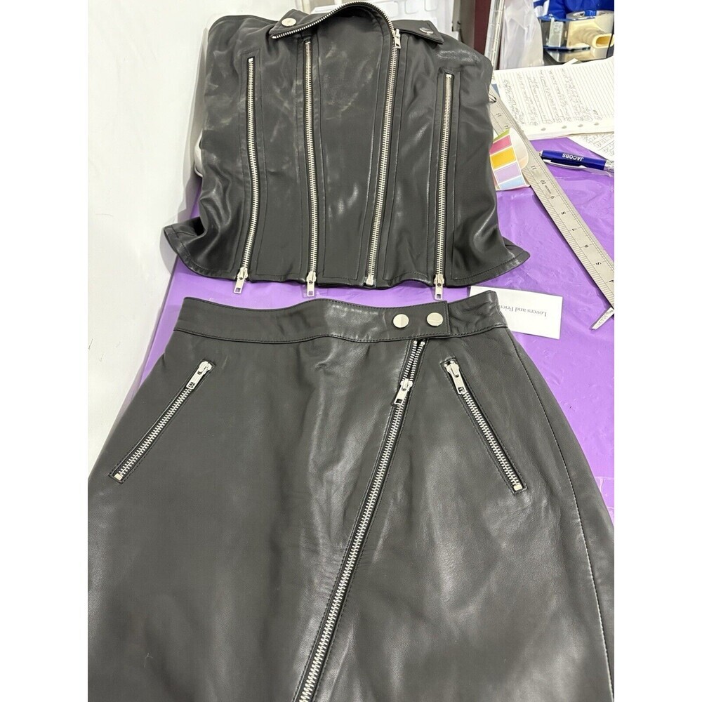 Lovers + Friends Black strapless top and bottom